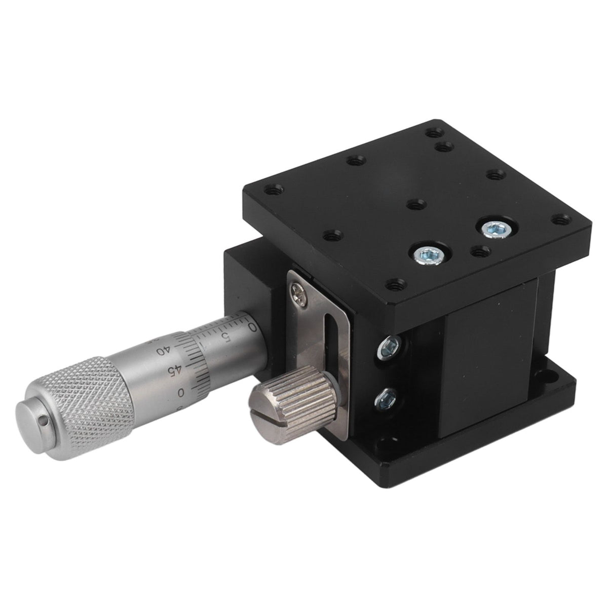 Manual Linear Stage Aluminum Alloy Z Axes Slide Table 19.6N Bearing for Alignment Positioning