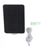 4W 5V Solar Panel for Arlo for Ring for Blink Security Camera IP65 Waterproof Solar Charger with 360 Degree Adjustable Bracket White