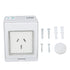 WiFi Smart Socket PC ABS IP55 Waterproof APP Remote Control Power Outlet for Bathroom Outdoor 100 to 240V SN55 AU (AU Plug 15A)