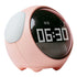 Expression Clock Cute Dog Shape Multifunctional LED Digital Alarm Clock Voice Activated Night Light Pink