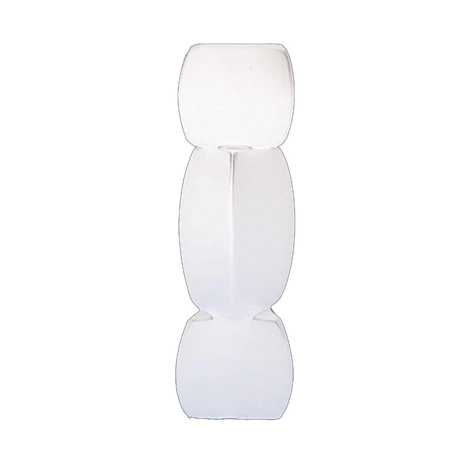 Lotus Root Shaped Vase Ingenious Pure Color Ceramic Decorative Flower Vase for Living Room Bedroom Office White Large