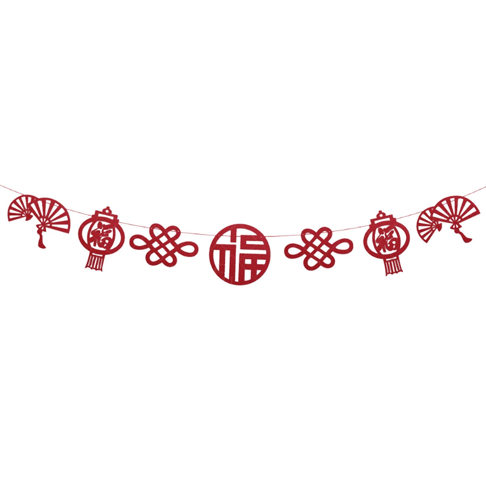 2023 Chinese New Year Banner Vivid Color Reusable Hanging Chinese Party Decoration for Shopping Malls Streets Companies Accessories