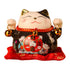 Lucky Cat Coin Bank 4.5in Exquisite Cute Bring Luck Good Wish Ceramic Fortune Cat Saving Pot Desk Decoration Black