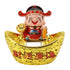 Wealth God Ornament Solar Panel Nodding Fortune Wealth Statue for Car Household Decoration 680 Model