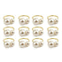12pcs Napkin Ring Washable Decorative Exquisite Metal Napkin Ring Buckle for Wedding Party Banquet Christmas Dinner