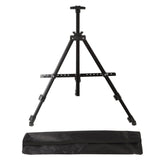 Artist Easel Stand Ferroalloy Adjustable Folding Tripod Display Easel for Drawing Painting Black