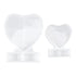 2PCS Heart Shape Photo Frame Mold Silicone Picture Mold DIY Personalized Photo Frame Mold for Home Decoration