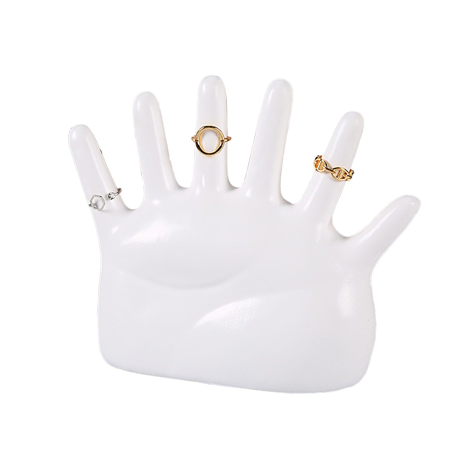 Ring Hand Holder All Round Display Fade Resistant Exquisite Hand Jewelry Display Stand for Bracelets Watches White