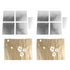 2 Sets 3D Acrylic Mirror Wall Stickers Innovative Flower Rattan Mirror Wall Decal for Living Room TV Background Wall