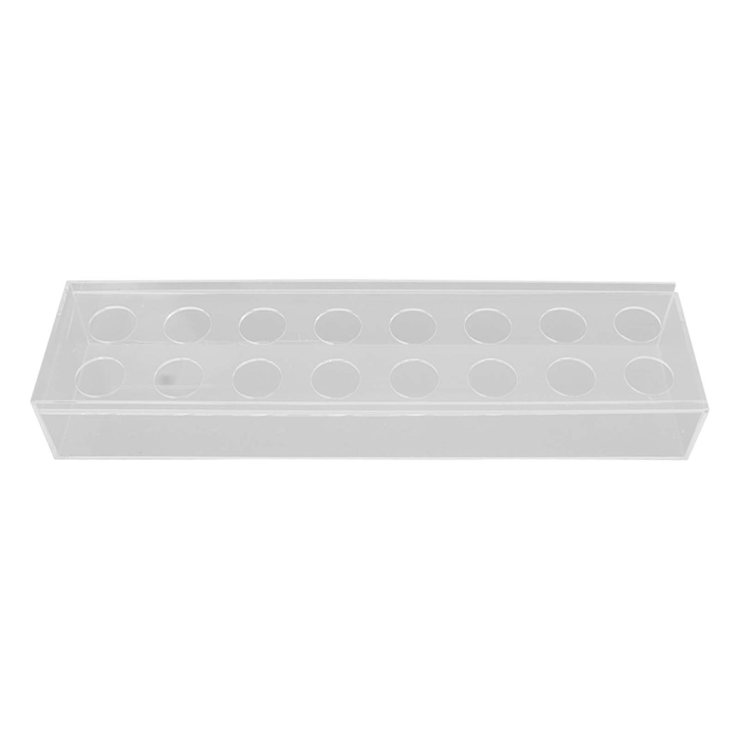 Clear Acrylic Flower Vase Multi Holes Elegant Decorative Long Rectangle Vase for Wedding Home Dining Table Decor 40cm/15.7in