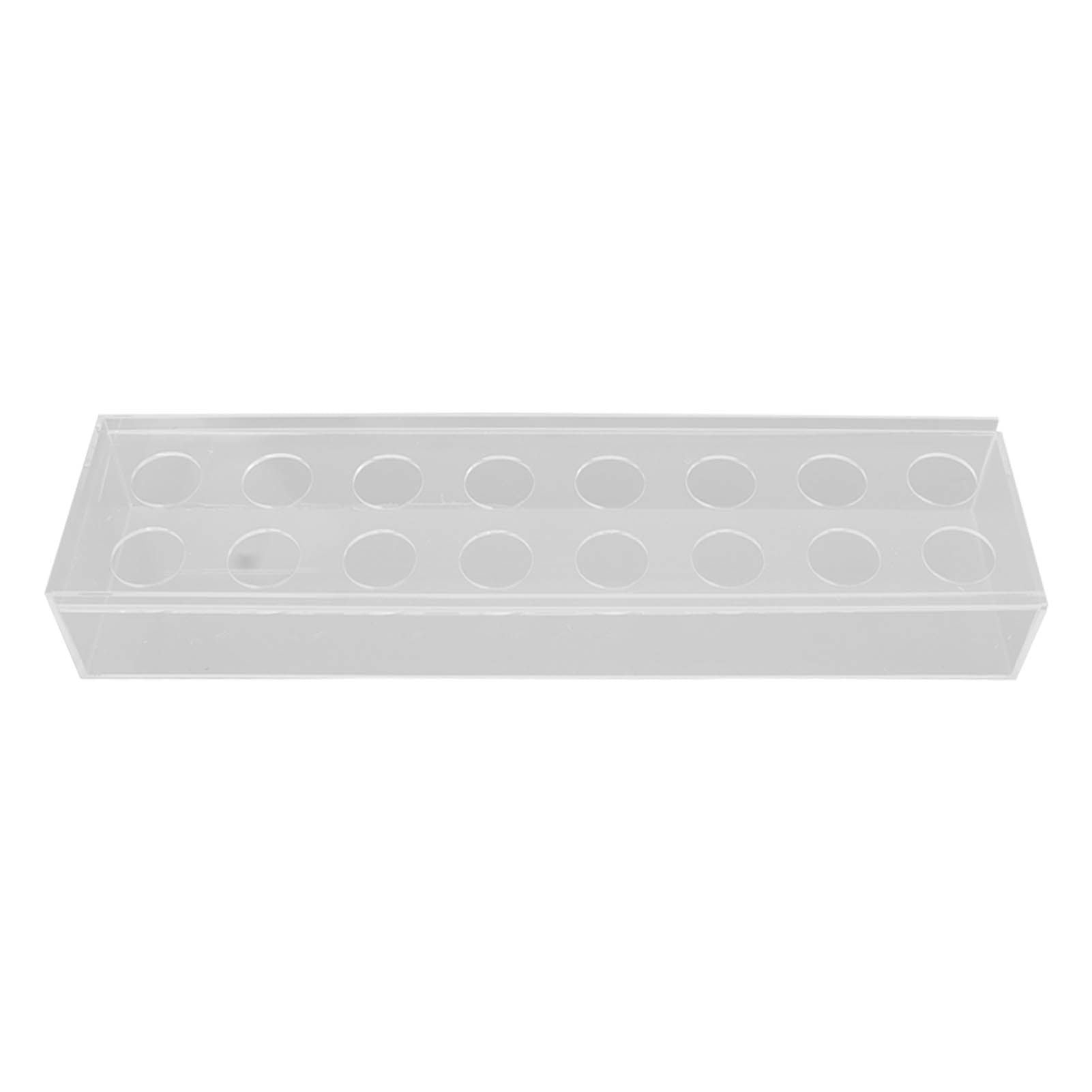 Clear Acrylic Flower Vase Multi Holes Elegant Decorative Long Rectangle Vase for Wedding Home Dining Table Decor 40cm/15.7in