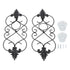 2PCS Wall Hanging Candle Holder Iron Hanging Wall Candle Holders for Home Decoration Weddings Events
