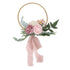 Artificial Succulents Wreath Iron Foam Greenery Wreath Portable Bridal Wreath for Wedding Celebration A