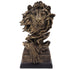 Lion Head Sculpture Resin Vivid Lifelike Artistic Decorative Lion Statue for Living Room Study Hallway