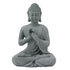 Buddha Statue Green Sandstone Sculpture Buddhist Sitting Figurine Ornament for Living Room Courtyard 7135K-01