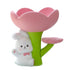 Rabbit Flower Key Tray Resin Storage Plate Jewelry Holder Home Decoration for Bedroom Office