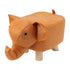 Animal Footstools Lovely Cartoon Innovative Elephant Upholstered Stool for Nursery Bedroom Playroom Living Room Decor Orange