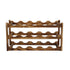 Wine Rack Pine Wood Wine Bottle Storage Shelf Display Organizer Decor for Countertop Home 3 Layer 15 Bottles Capacity