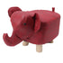 Animal Footstools Elephant Shaped Slip Resistant Silent Comfortable Stable Multi Purpose Cute Stool for Kids Red