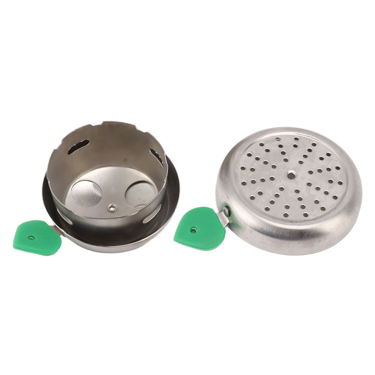 Hookah Charcoal Holder Stainless Steel Multi Holes with Silicone Handle Hookah Accessory for Smoking