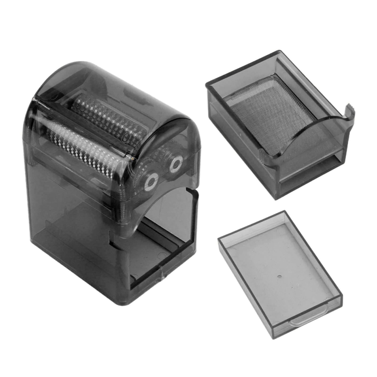 Hand Crank Crusher Tobacco Cutter Portable Smoking Grinder With Tobacco Storage Case Black