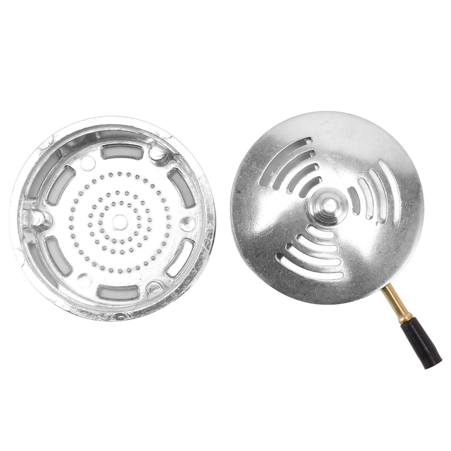 Hookah Charcoal Bowl Holder Universal Easy Replace Charcoal Fast Cleaning Shisha Hookah Heat Management System Silver