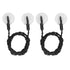 2Pcs Travel Clothesline Portable Retractable Punch Free with Sunction Cups Camping Accessories