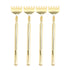 4PCS Extendable Back Scratcher Portable Stainless Steel Telescoping Back Scratcher for Massage