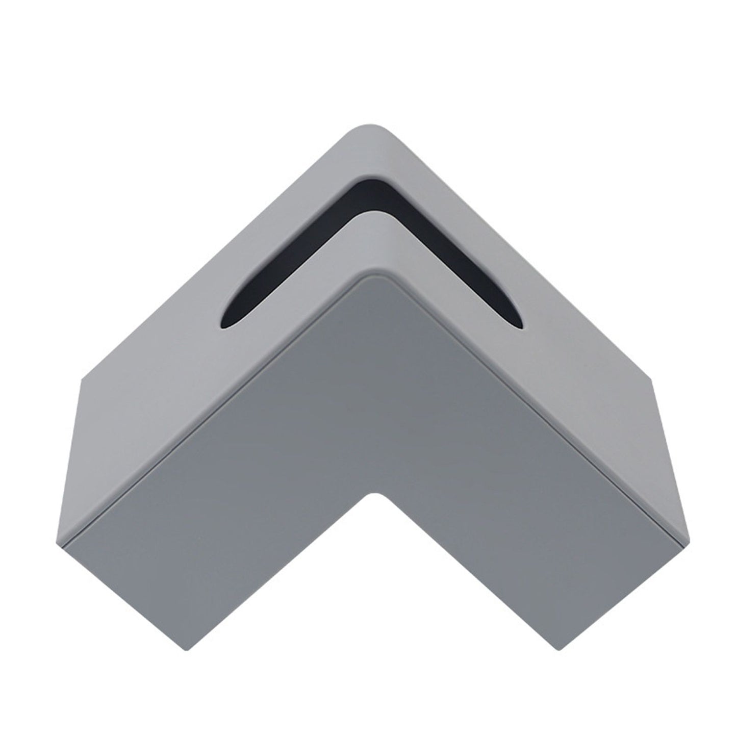 Nordic Style Plastic Tissue Box Holder Personality Simplicity Tissue Storage Box for Restaurant Living Room Desktop Gray