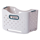 Collapsible Laundry Basket Portable Foldable Laundry Hamper Clothes Storage Organizer Basket for Home Hotel Sea Blue Single Basket