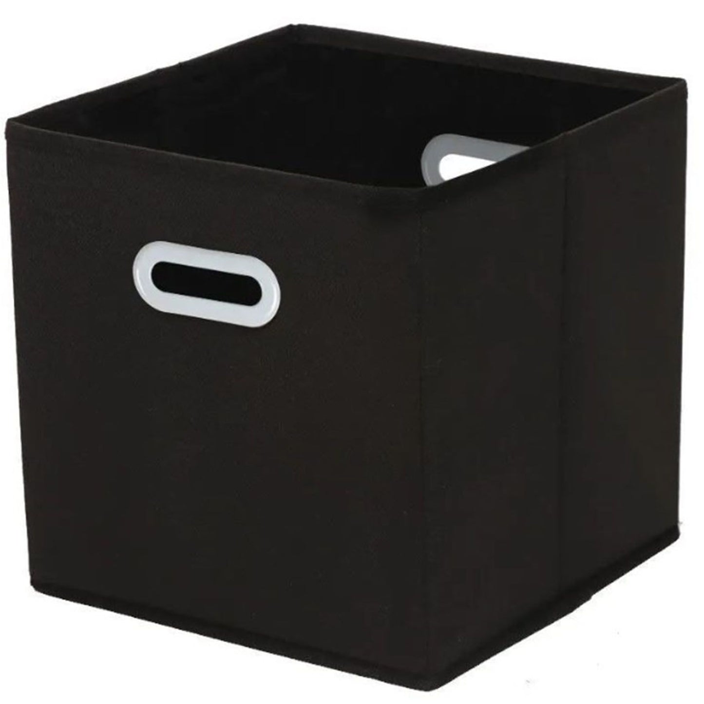 Fabric Cube Organizer Black Dual Handles Foldable Storage Bins Baskets for Home Bedroom Toy Clothing Organize