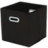 Fabric Cube Organizer Black Dual Handles Foldable Storage Bins Baskets for Home Bedroom Toy Clothing Organize