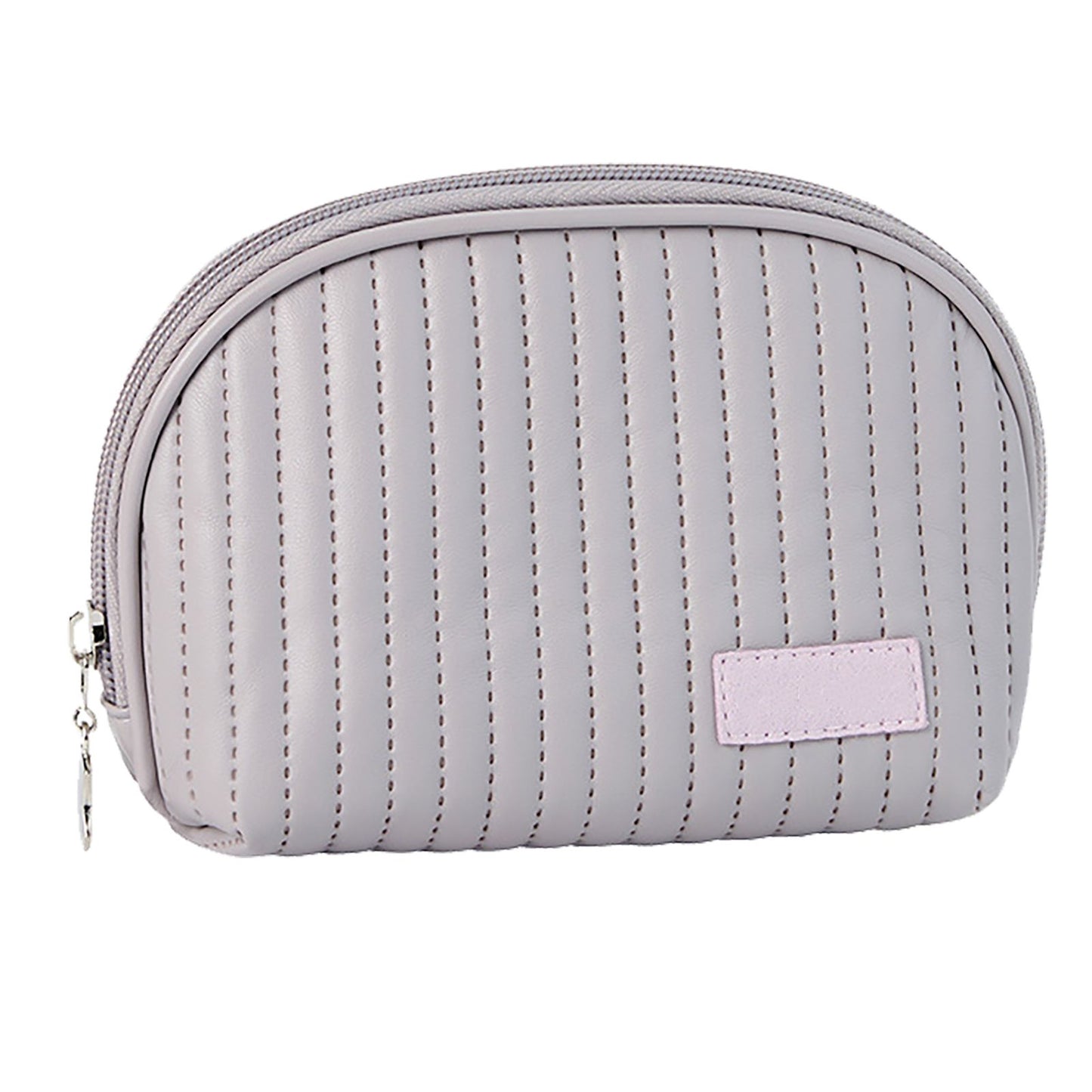 PU Leather Makeup Bag Portable Large Capacity Storage Travel Makeup Bag for Lipstick Cosmetic Purple