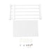 Closet Tension Shelf Expandable Nail Free Cabinet Divider Storage Rack for Wardrobe Cupboard 50‑80cm / 19.7‑31.5in Length