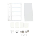 Tension Rod Shelf 14.2 Inch Width Nail Free Expandable Storage Rack for Cabinet Wardrobe 30 to 40cm /11.8 to 15.7in