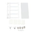Tension Rod Shelf 14.2 Inch Width Nail Free Expandable Storage Rack for Cabinet Wardrobe 30 to 40cm /11.8 to 15.7in