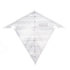 Sewing Wedge Ruler 60 Degree and 120 Degree Acrylic Transparent Precise Scale Reusable Quilting Ruler for DIY Design