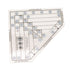 Mini Quilt Ruler Transparent Acrylic Precise Scale DIY Trim Tool Quilting Ruler for 6 8 10 Inch Finished Blocks