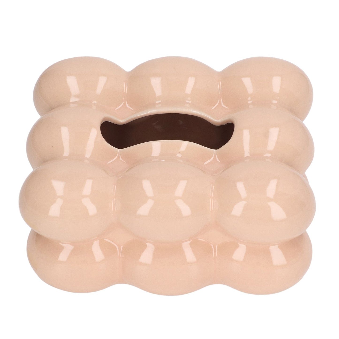 Electroplated Ceramic Tissue Box Case Holder Decorative Elegant Facial Tissue Napkin Dispenser Box Coffee Color