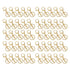 50PCS Key Chain Ring Alloy Golden Polished DIY Handcraft Metal Key Rings with Chain for Travel