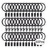 40 Pcs 38mm Clip On Curtain Rings Heavy Duty Strong Hanging Drapery Drapes Clip for Hotels Restaurants Bars
