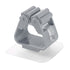 3pcs Wall Mounted Mop Holder Strong Adhesion Plastic Mop Broom Holder for Garage Tool Room Gray