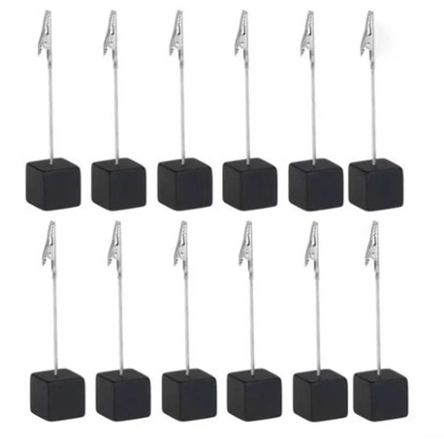 Note Holder Photo Clip Stand Memo Display Clamp Stable Cube Base for Home Weddings Offices Parties