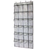 Over The Door Shoe Organizer Hanging Storage Bag Shoe Storage Door Hanger with 24 Mesh Pockets