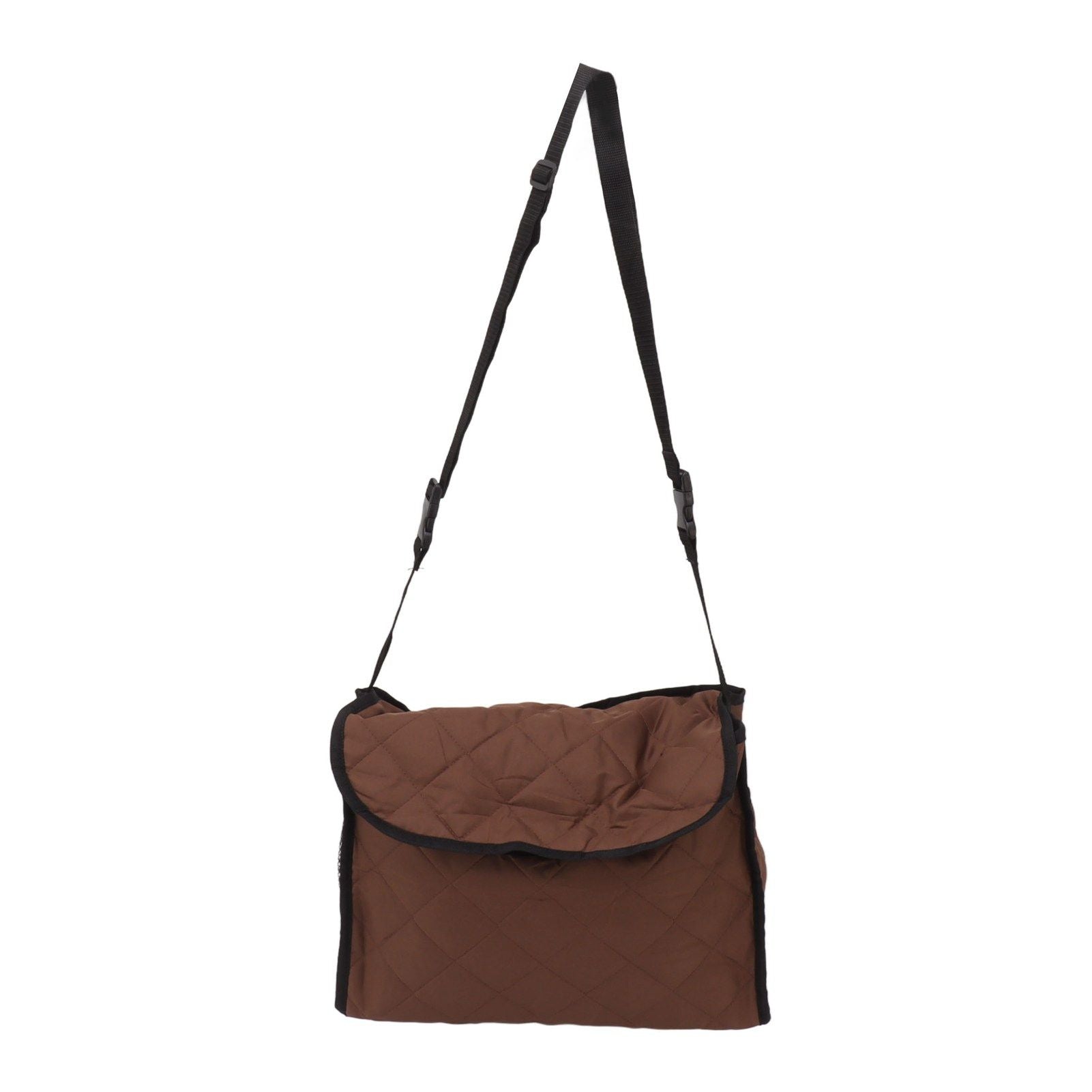 Wheelchair Back Pouch Polyester Hanging Storage Bag Electric Walker Backpack Bag Brown