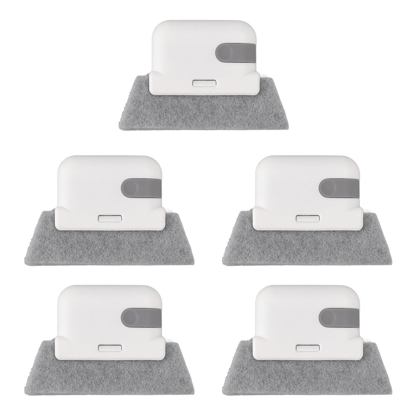 5Pcs Window Track Cleaning Brush Detachable Window Groove Gap Cleaning Brush Tools with Scraper for Window Sliding Door