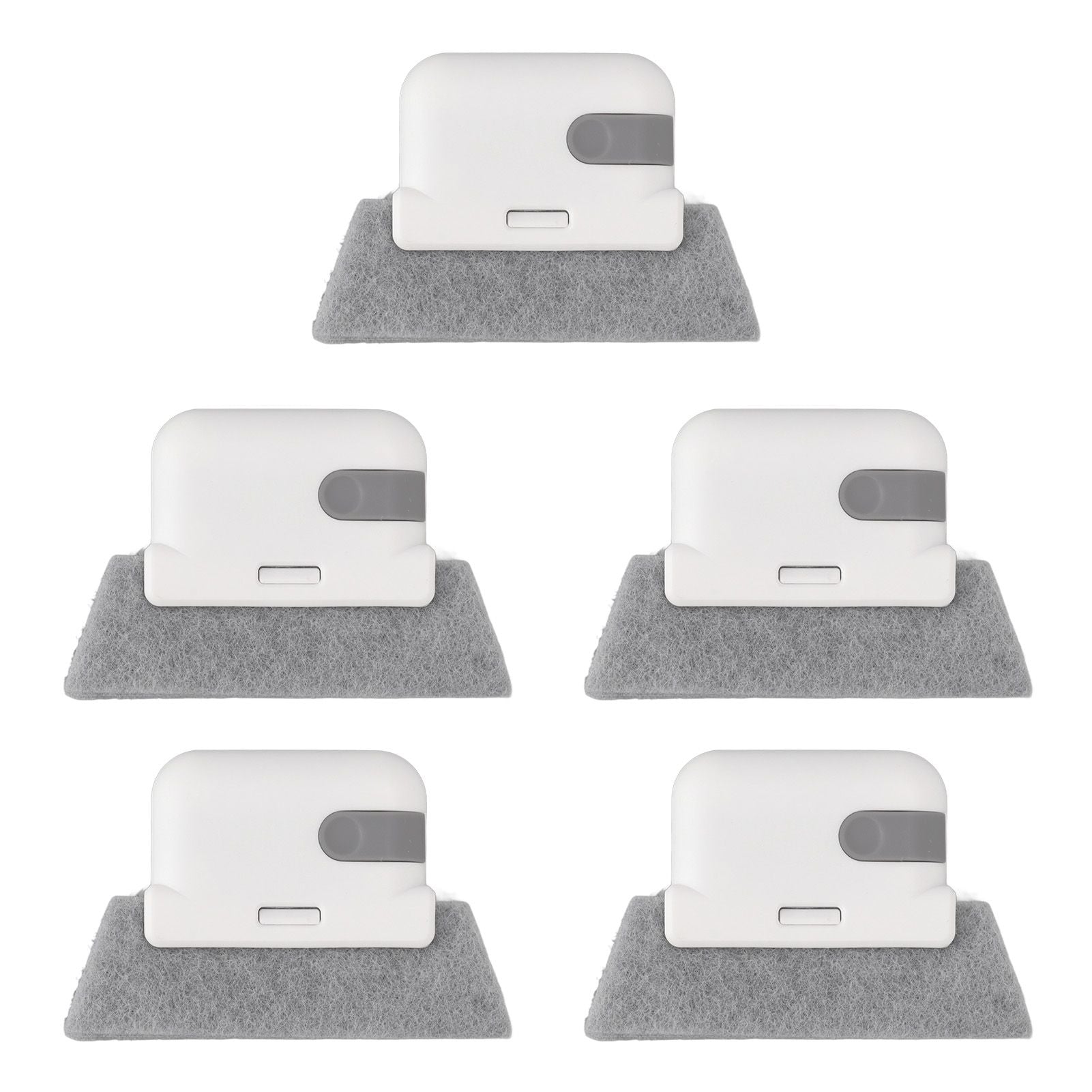 5Pcs Window Track Cleaning Brush Detachable Window Groove Gap Cleaning Brush Tools with Scraper for Window Sliding Door