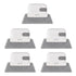 5Pcs Window Track Cleaning Brush Detachable Window Groove Gap Cleaning Brush Tools with Scraper for Window Sliding Door