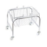 Storage Basket Convenient High Load Bearing Capacity for Bedroom Kitchen Dormitory Supplies Plastic Rolling Wheel + Storage Basket