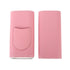 3 Fingers Cigar Case Fashion Elegant Faux Leather Ligthweight Portable Cigar Humidor Box for Travel Daily Pink